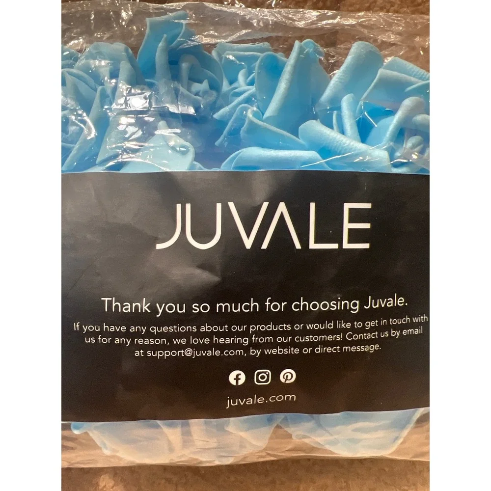 Juvale Light Blue Artificial Foam Roses Bulk Set 46pcs Stemless Floral Decor DIY